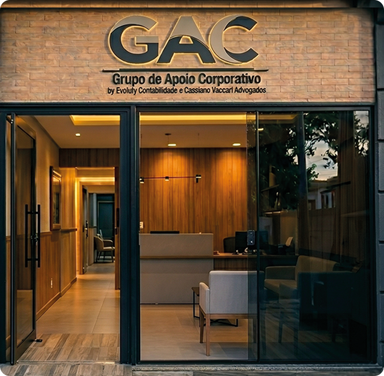 Fachada da sede do GAC — Grupo de Apoio Corporativo